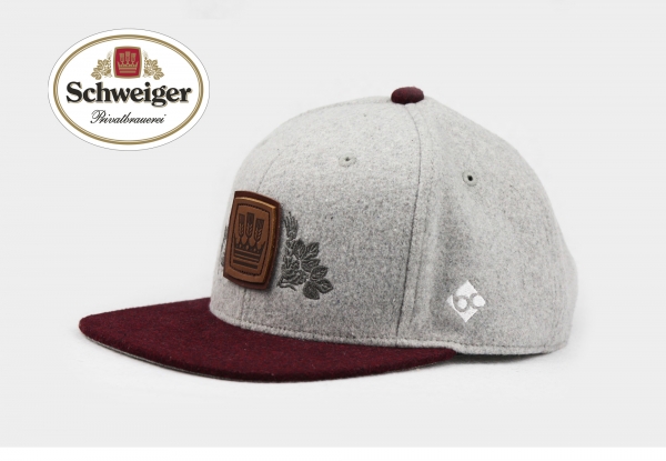 "Schweiger" - hellgrau (Snapback)